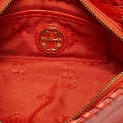 مملوكة مسبقًا Tory Burch Marion Orange Leather Chain Crossbody Bag