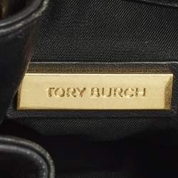 مملوكة مسبقًا حقيبة ظهر توري برش فليمنغ سلسلة صغيرة جلد أسود