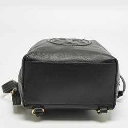 مملوكة مسبقًا حقيبة ظهر توري برش فليمنغ سلسلة صغيرة جلد أسود