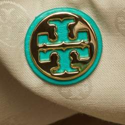 Pre Owned Tory Burch Multicolor Leather Colorblock Shopper Tote