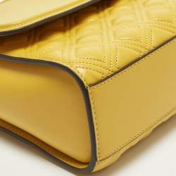 مملوكة مسبقًا حقيبة كتف توري برش كونفيرتبل جلد أصفر  فيلمينغ