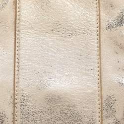 Pre Owned Tory Burch Gold Leather Hobo