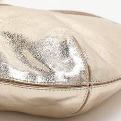 Pre Owned Tory Burch Gold Leather Hobo