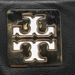 مملوكة مسبقًا Tory Burch Britten Black Leather Shoulder Bag