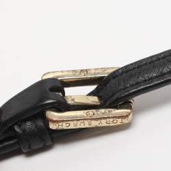 مملوكة مسبقًا Tory Burch Britten Black Leather Shoulder Bag