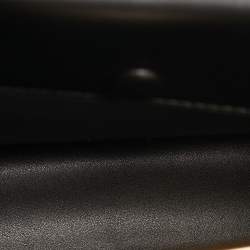 Pre Owned Tory Burch Eleanor Black Croc Embossed Leather Top Handle Bag