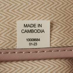 مملوكة مسبقًا حقيبة يد توتس توري برش إيفر ريدي قماش مطلي بطبعات وردي فاتح