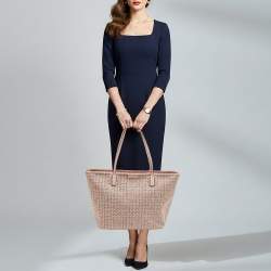 مملوكة مسبقًا حقيبة يد توتس توري برش إيفر ريدي قماش مطلي بطبعات وردي فاتح