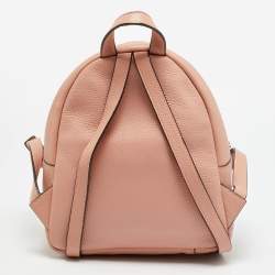 Pre Owned Tory Burch Thea Mini Peach Leather Backpack