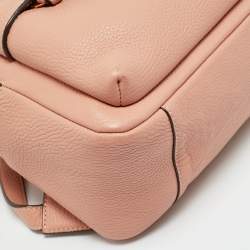 Pre Owned Tory Burch Thea Mini Peach Leather Backpack