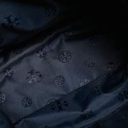 Pre Owned Tory Burch Ella Navy Blue Nylon Backpack