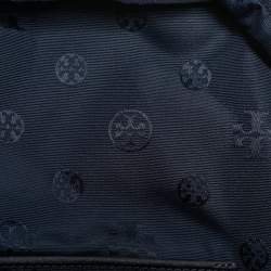 Pre Owned Tory Burch Ella Navy Blue Nylon Backpack