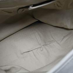 Pre Owned حقيبة يد توري برش أماندا جلد أبيض فاتح