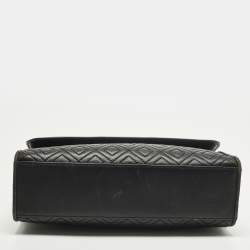 مملوكة مسبقًا حقيبة كتف توري برش جلد سوداء متوسطة فليمنغ