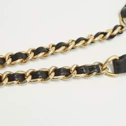 مملوكة مسبقًا حقيبة كتف توري برش جلد سوداء متوسطة فليمنغ