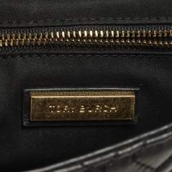 مملوكة مسبقًا حقيبة كتف توري برش جلد سوداء متوسطة فليمنغ