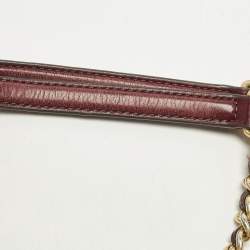 مملوكة مسبقًا حقيبة كتف توري برش فليمينغ صغيرة جلد مبطن أخضر