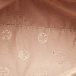 Pre Owned حقيبة كتف توري برش جلد سوداء متوسطة فليمنغ