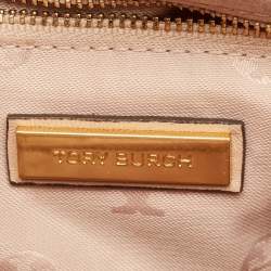 Pre Owned حقيبة كتف توري برش جلد سوداء متوسطة فليمنغ