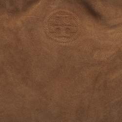 مملوكة مسبقًا Tory Burch Marion Whipstitch Brown Suede Chain Tote