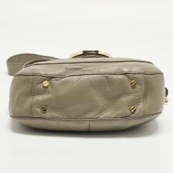 Pre Owned حقيبة كتف قلاب توري برش أماندا جلد بيج