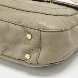 Pre Owned حقيبة كتف قلاب توري برش أماندا جلد بيج