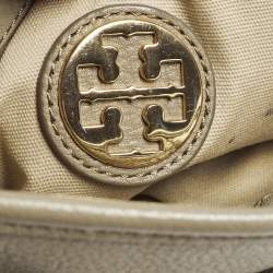 Pre Owned حقيبة كتف قلاب توري برش أماندا جلد بيج