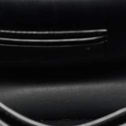 Pre Owned Tory Burch Block T Black Leather Shoulder Bag