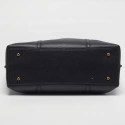 مملوكة مسبقًا Tory Burch Triple Compartment Perry Large Black Leather Tote