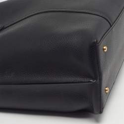 مملوكة مسبقًا Tory Burch Triple Compartment Perry Large Black Leather Tote