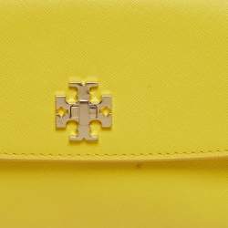 مملوكة مسبقًا Tory Burch  Diana Yellow Saffiano Leather Flap Clutch