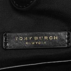 Pre Owned حقيبة كتف توري برش كيرا محول جلد كحلي ماسي مبطن