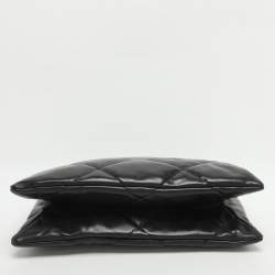 Pre Owned حقيبة كتف توري برش كيرا محول جلد كحلي ماسي مبطن