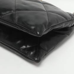 Pre Owned حقيبة كتف توري برش كيرا محول جلد كحلي ماسي مبطن