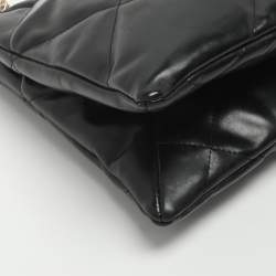 Pre Owned حقيبة كتف توري برش كيرا محول جلد كحلي ماسي مبطن