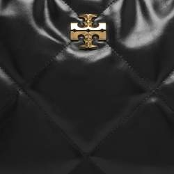 Pre Owned حقيبة كتف توري برش كيرا محول جلد كحلي ماسي مبطن