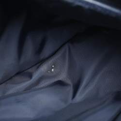 مملوكة مسبقًا حقيبة يد توري برش إيلا كبيرة جلد ونيلون زرقاء داكنة