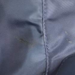 مملوكة مسبقًا حقيبة يد توري برش إيلا كبيرة جلد ونيلون زرقاء داكنة