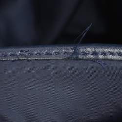 مملوكة مسبقًا حقيبة يد توري برش إيلا كبيرة جلد ونيلون زرقاء داكنة