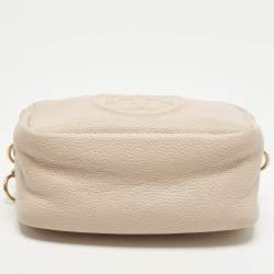 Pre Owned Tory Burch Perry Bombe Mini Pink Leather Crossbody Bag