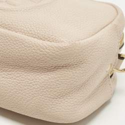 Pre Owned Tory Burch Perry Bombe Mini Pink Leather Crossbody Bag