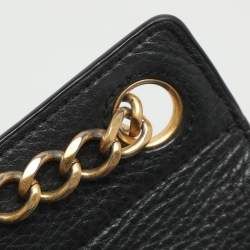 Pre Owned حقيبة كتف توري برش تشيلسي جلد أسود