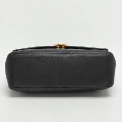 Pre Owned حقيبة كتف توري برش تشيلسي جلد أسود