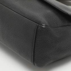 Pre Owned حقيبة كتف توري برش تشيلسي جلد أسود