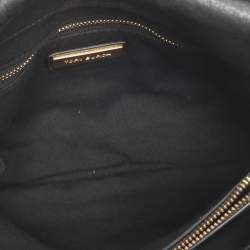 Pre Owned حقيبة كتف توري برش تشيلسي جلد أسود