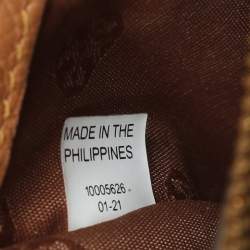 Pre Owned Tory Burch Britten Combo Brown Leather Crossbody Bag