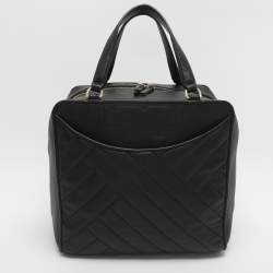 Pre Owned Tory Burch Alexa Black Leather Satchel