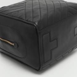 Pre Owned Tory Burch Alexa Black Leather Satchel