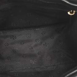 Pre Owned Tory Burch Emerson Micro Black Saffiano Leather Tote