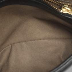 Pre Owned Tory Burch Kira Small Black Quilted Leather Top Handle Bag